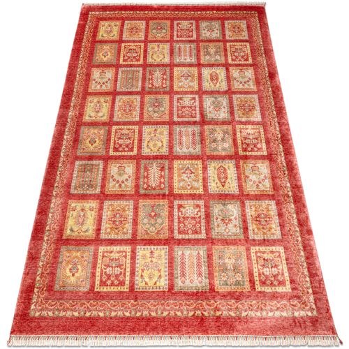 Tapis Tapis HERIZ A0985A Oriental, cadre bordeaux - 200x290 cm - Rugsx - Modalova