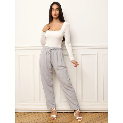 Pantalon Pantalons - Gris - La Modeuse - Modalova