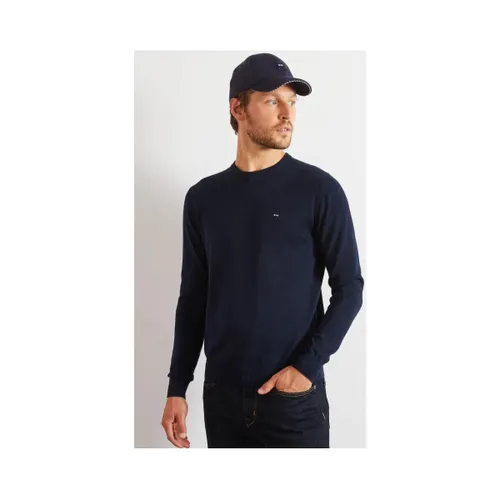 Sweat-shirt Pull marine en coton - Eden Park - Modalova