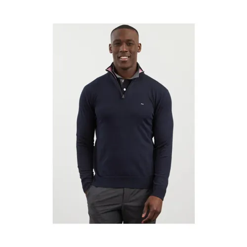 Sweat-shirt Pull camionneur marine en coton - Eden Park - Modalova