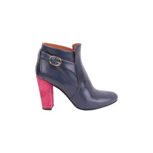 Boots Boots en cuir bleu - Michel Vivien - Modalova