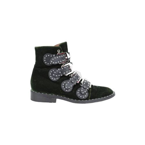 Boots Boots à boucles Bottines Elegant en velours vertes - Givenchy - Modalova