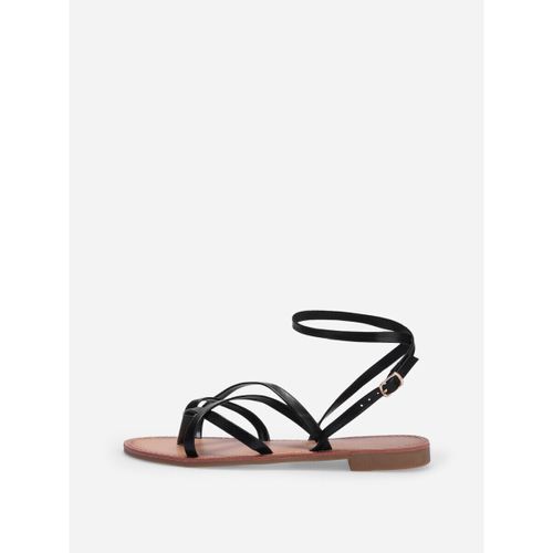 Sandales plates Sandales, nu-pieds - Noir - La Modeuse - Modalova