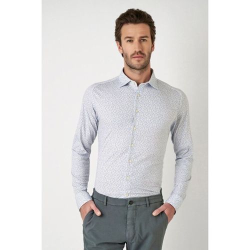 Chemise Chemise Imprimé Bleu Slim Fit - Desoto - Modalova