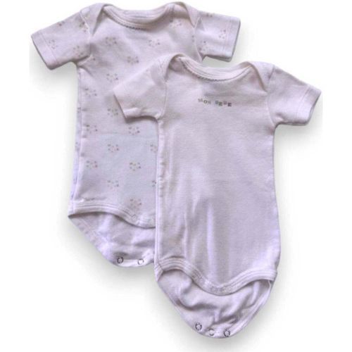 Bodies Lot de 2 bodies blancs avec imprimés - Petit Bateau - Modalova