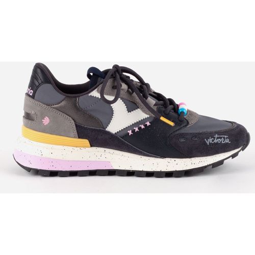 Baskets basses BASKET LUNA NYLON CROÛTE DE CUIR SEMELLE CRANTÉE 1156109 - Victoria - Modalova