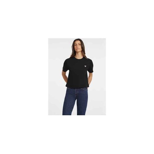 T-shirt W4YI05 K8HM0 BOXY MINI TRIANG TEE-JBLK BLACK - Guess - Modalova