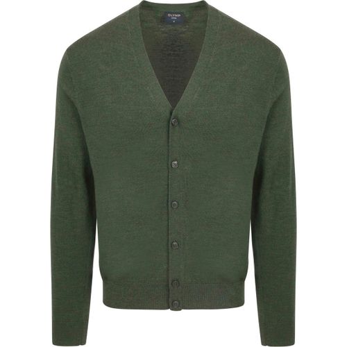 Sweat-shirt Cardigan Laine Vert Foncé - Olymp - Modalova