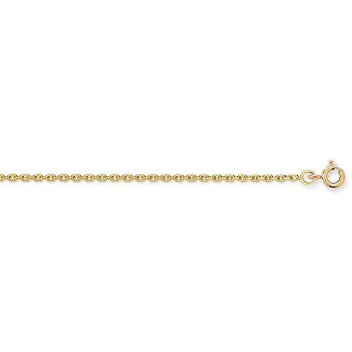 Collier Chaine maille forçat or jaune 9 carats 1.6 mm - Brillaxis - Modalova