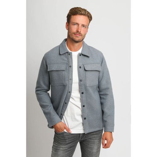 Sweat-shirt Surchemise en Laine Mélangée Bleue - Suitable - Modalova