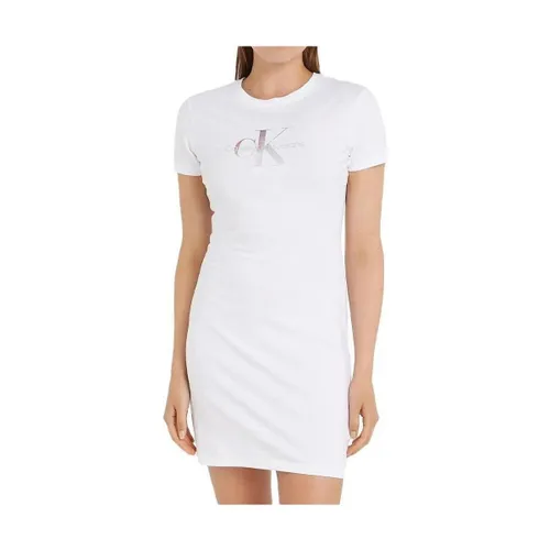 Robe courte Diffused Monologo - Calvin Klein Jeans - Modalova