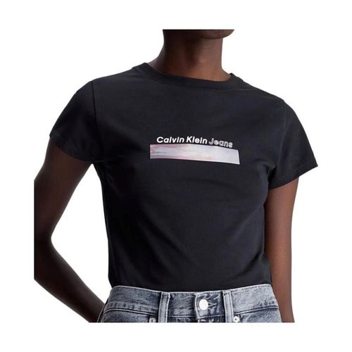 T-shirt Diffused Box Fitted - Calvin Klein Jeans - Modalova