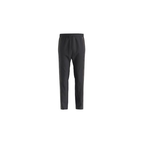 Pantalon BAS DE SURVÊTEMENT NOIR HADIM 1 EN COTON MÉLANGÉ AVEC R - BOSS - Modalova
