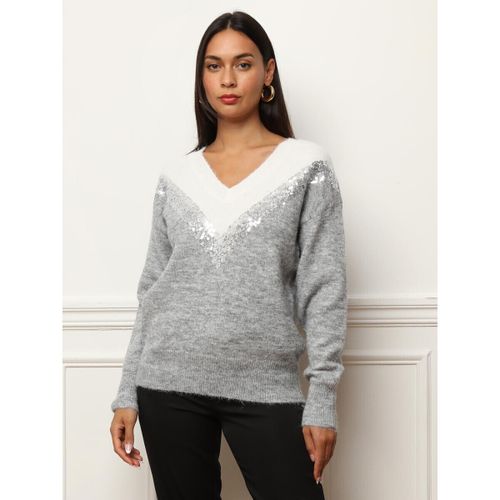 Pull Pulls - Gris - La Modeuse - Modalova