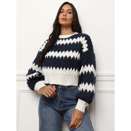 Pull Pulls - Bleu Marine - La Modeuse - Modalova