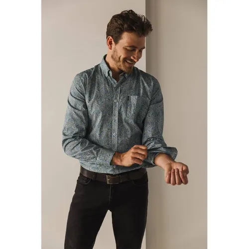 Chemise Chemise en popeline imprimée verte - State Of Art - Modalova