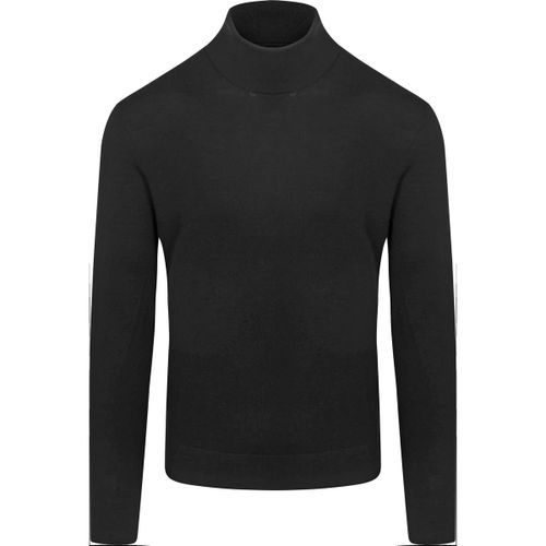 Sweat-shirt Pull Col Roulé Mérinos Noir - Suitable - Modalova