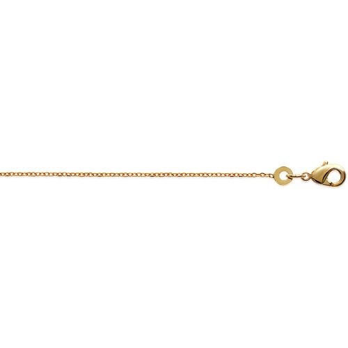 Collier Chaîne Plaqué or maille forçat 38 cm - Brillaxis - Modalova