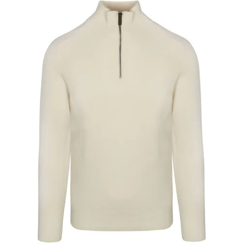 Sweat-shirt Half Zip Pullover Blanc cassé - Blue Industry - Modalova