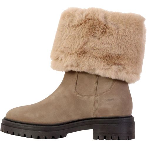 Boots Boot Cuir Iridea Suede Synt.Fur - Geox - Modalova