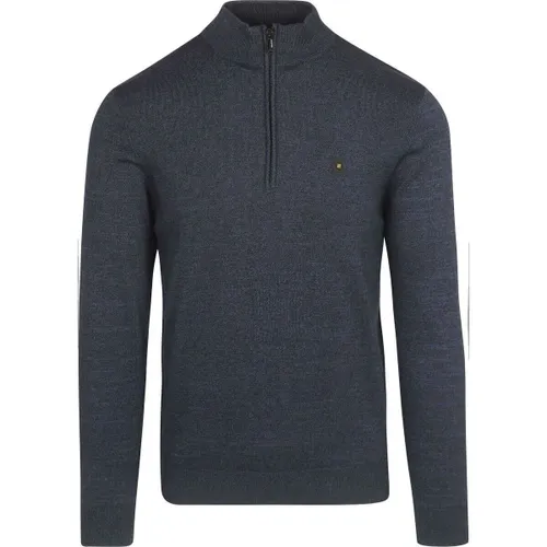 Sweat-shirt Pull Demi-Zip Marine - No Excess - Modalova