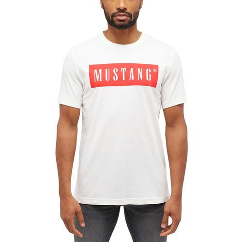 T-shirt Mustang T-shirt - Blanc - Mustang - Modalova