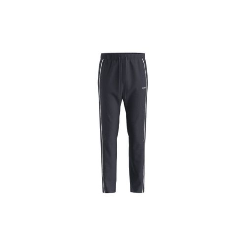 Pantalon BAS DE SURVÊTEMENT BLEU MARINE HADIM 1 EN COTON MÉLANGÉ - BOSS - Modalova