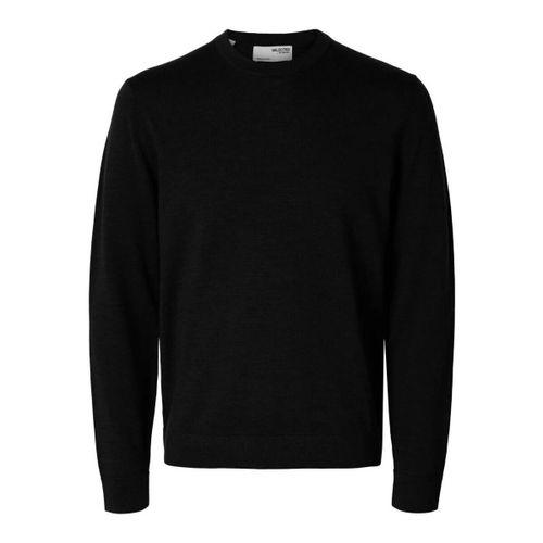 Pull 16094647 TRAY MERINO CREW.-BLACK - Selected - Modalova