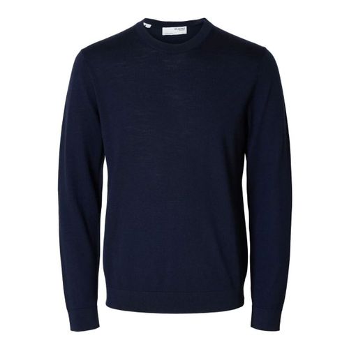 Pull 16094647 TRAY MERINO CREW.-NAVY BLAZER - Selected - Modalova