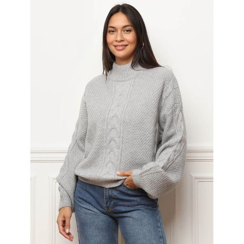 Pull Pulls - Gris clair - La Modeuse - Modalova