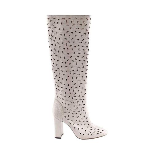 Bottes Bottes en cuir blanches - L'autre Chose - Modalova