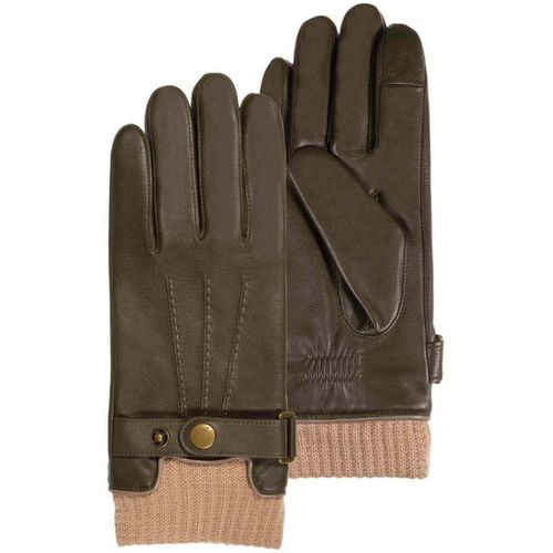 Gants Gants tactiles cuir/tricot Kaki - Isotoner - Modalova