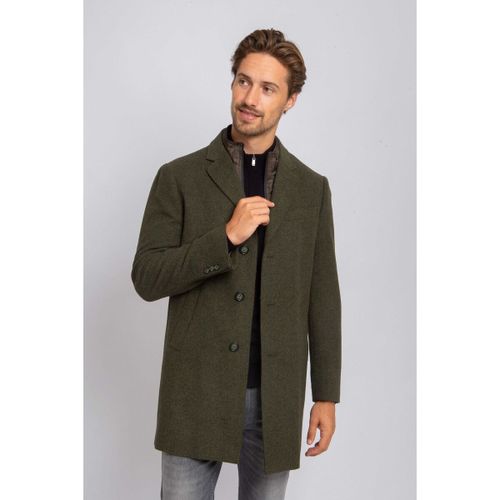Manteau Manteau Mix Laine Twill Vert Foncé - Suitable - Modalova