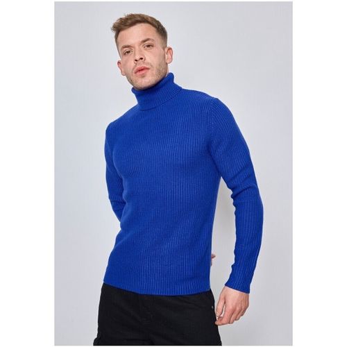Pull Pull col roulé H, Bleu - Kebello - Modalova