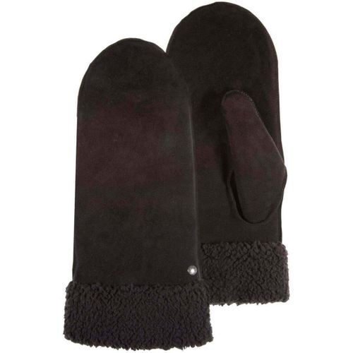 Gants Gants en cuir de chèvre velours, doublés imitation fourrure - Isotoner - Modalova