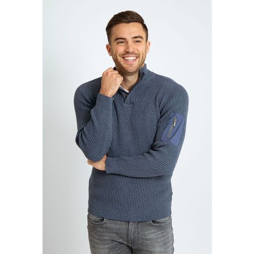 Sweat-shirt Mou Pull Demi-Zip Bleu - Suitable - Modalova