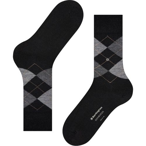 Socquettes Laine Edinburgh Noir 3000 - Burlington - Modalova