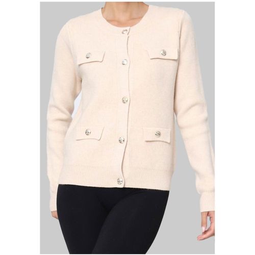 Pull Gilet Cardigan F, Beige - Kebello - Modalova