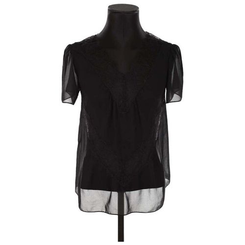 Blouses Sandro Blouse en soie noire - Sandro - Modalova