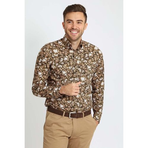 Chemise Chemise Impression Paisley Vert Beige - Suitable - Modalova
