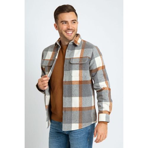 Sweat-shirt Surchemise August Mix Laine Gris - Suitable - Modalova