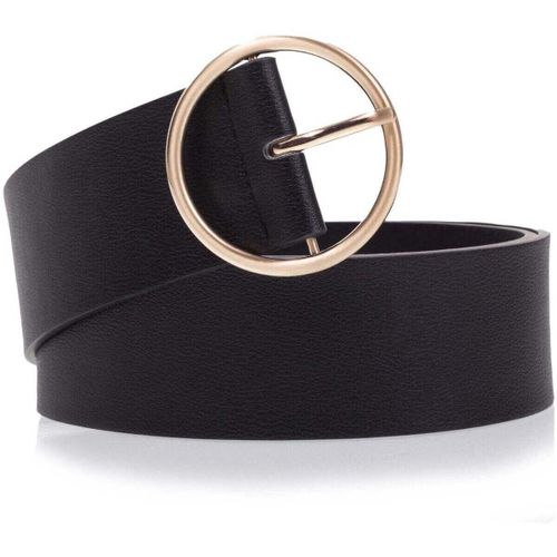 Ceinture Ceinture large, et grande boucle ronde dorée - Isotoner - Modalova