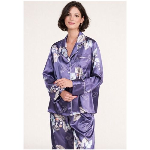 Ensembles de pyjama Pyjama fluide en satin F, Violet - Kebello - Modalova