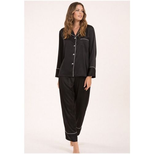 Ensembles de pyjama Pyjama fluide en satin F, Noir - Kebello - Modalova