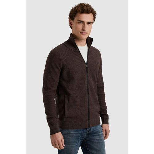 Sweat-shirt Cardigan Maille Marron - Cast Iron - Modalova
