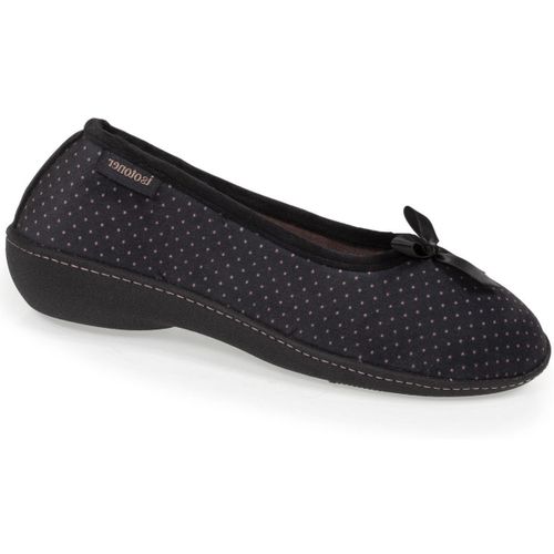 Chaussons Chaussons ballerines talon Noir Pois - Isotoner - Modalova