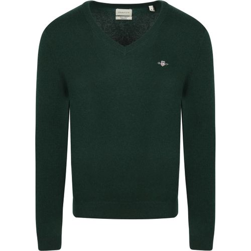 Sweat-shirt Pullover Col-V Wool Blend Vert Foncé - Gant - Modalova