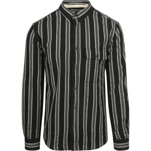 Chemise Shirt Leif Structure Rayé Anthracite - Anerkjendt - Modalova