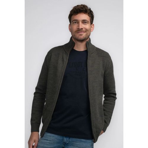 Sweat-shirt Cardigan Elim Vert Foncé - Petrol Industries - Modalova