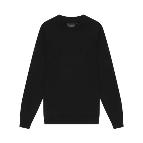 Pull KN2121VC TONAL CREW MWRINO-Z86. BLACK - Lyle & Scott - Modalova